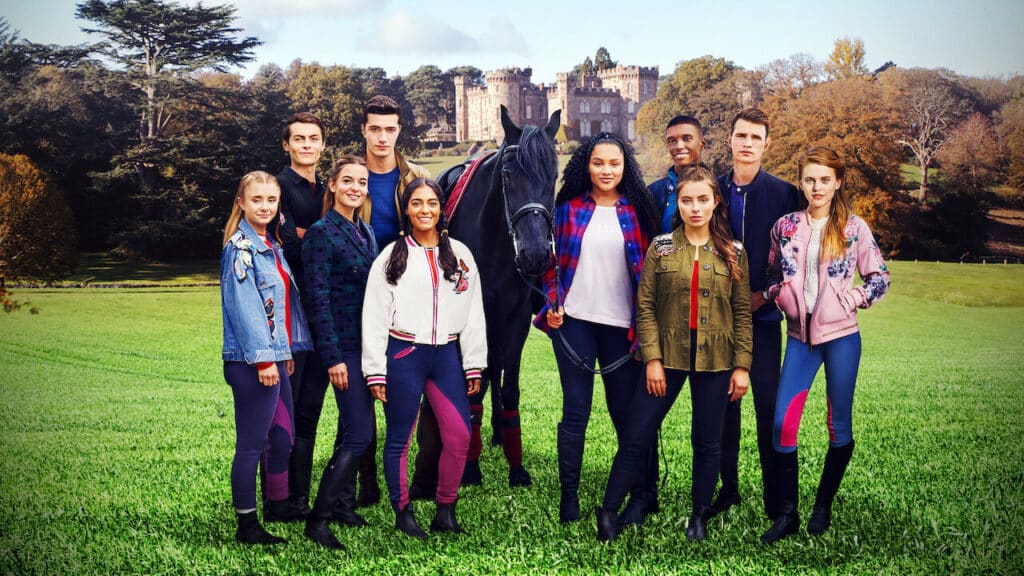The cast from Free Rein, a TV show on Netflix.