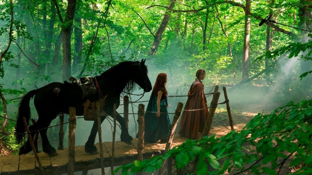 A scene from Albion: The Enchanted Stallion, a movie on Netflix.