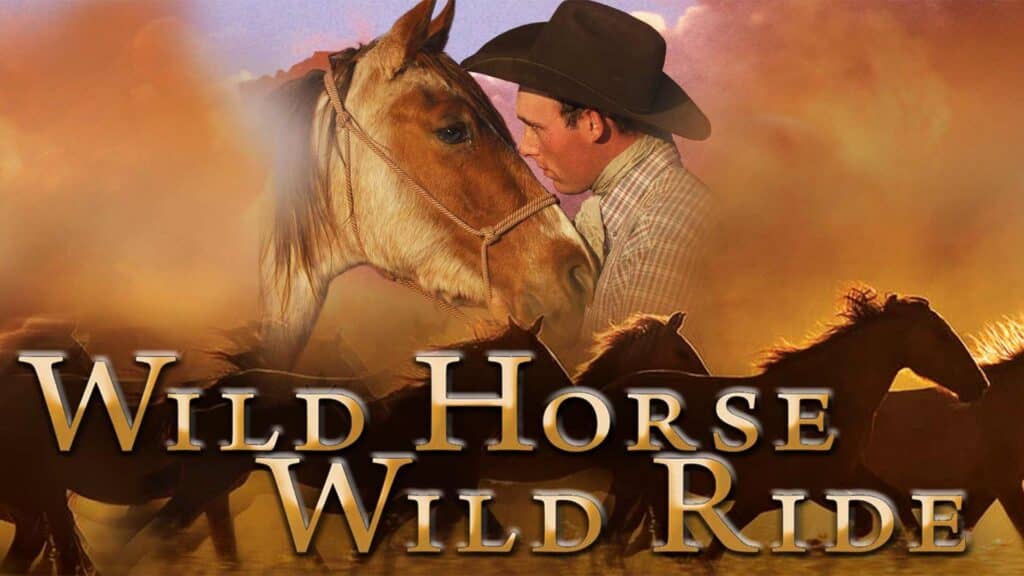 An advertisement for Wild Horse, Wild Ride, a documentary on Netflix.