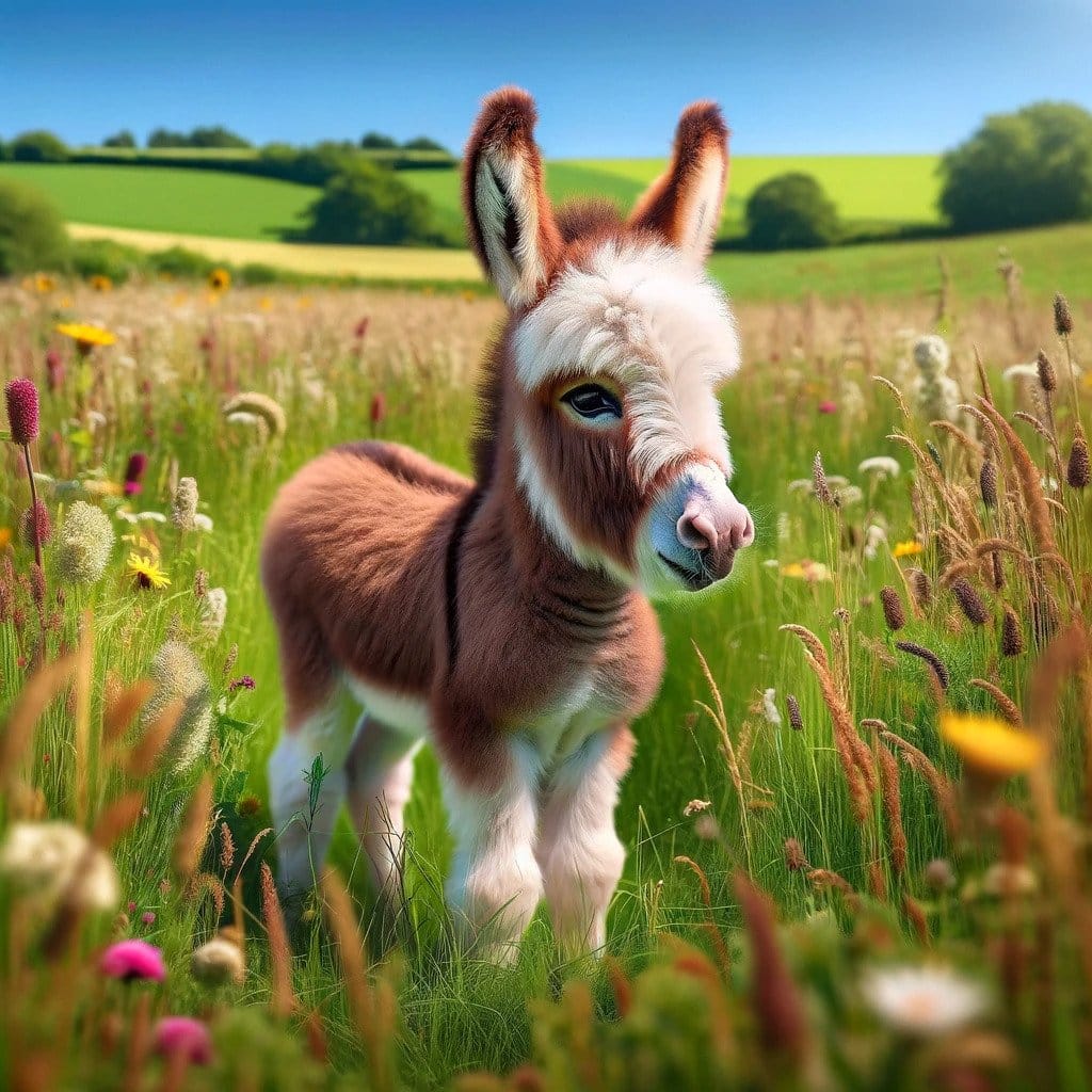 An animated baby donkey.